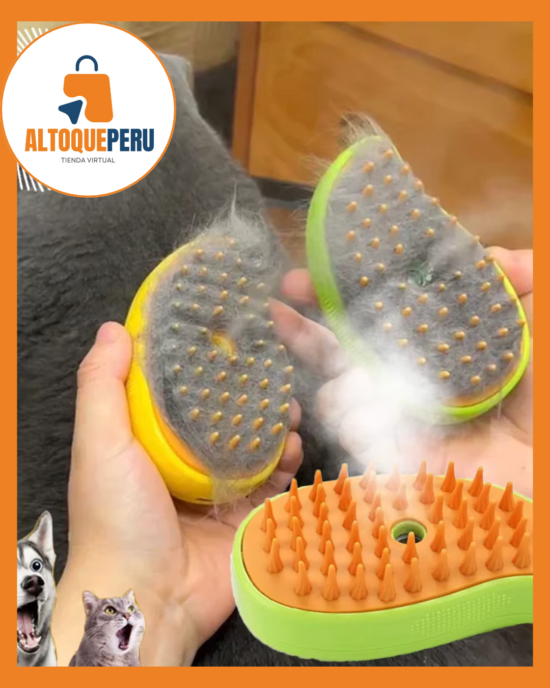 PEINE VAPORIZADOR PARA MASCOTAS
