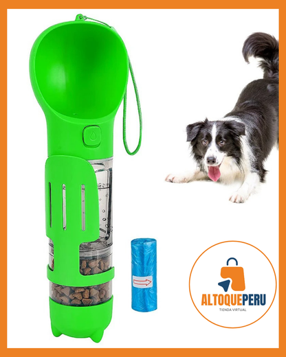 BOTELLA PORTATIL 4 EN 1 MULTIFUNCIONAL PARA MASCOTAS
