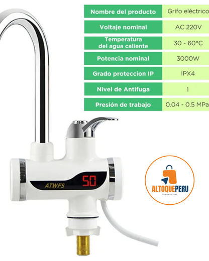 Caño Calentador de agua instantáneo