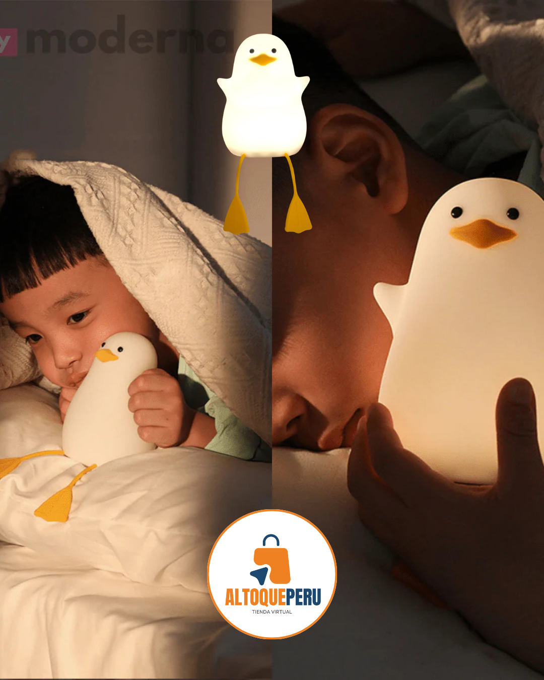 LÁMPARA PATITO 6 COLORES
