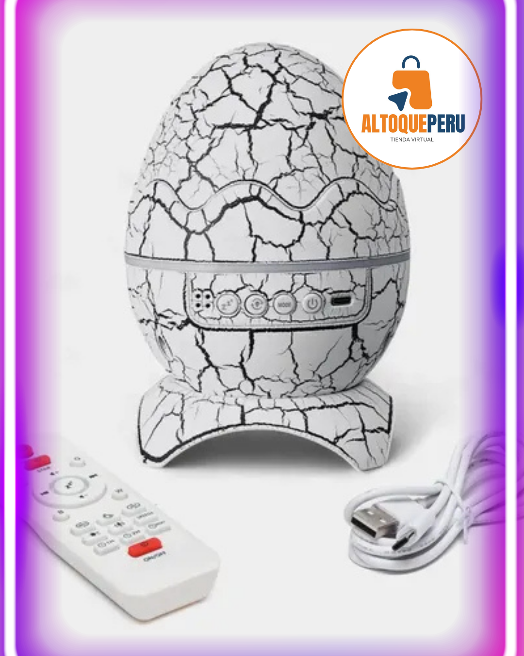 HUEVO DE DINOSAURIO PROYECTOR BLUETOOTH