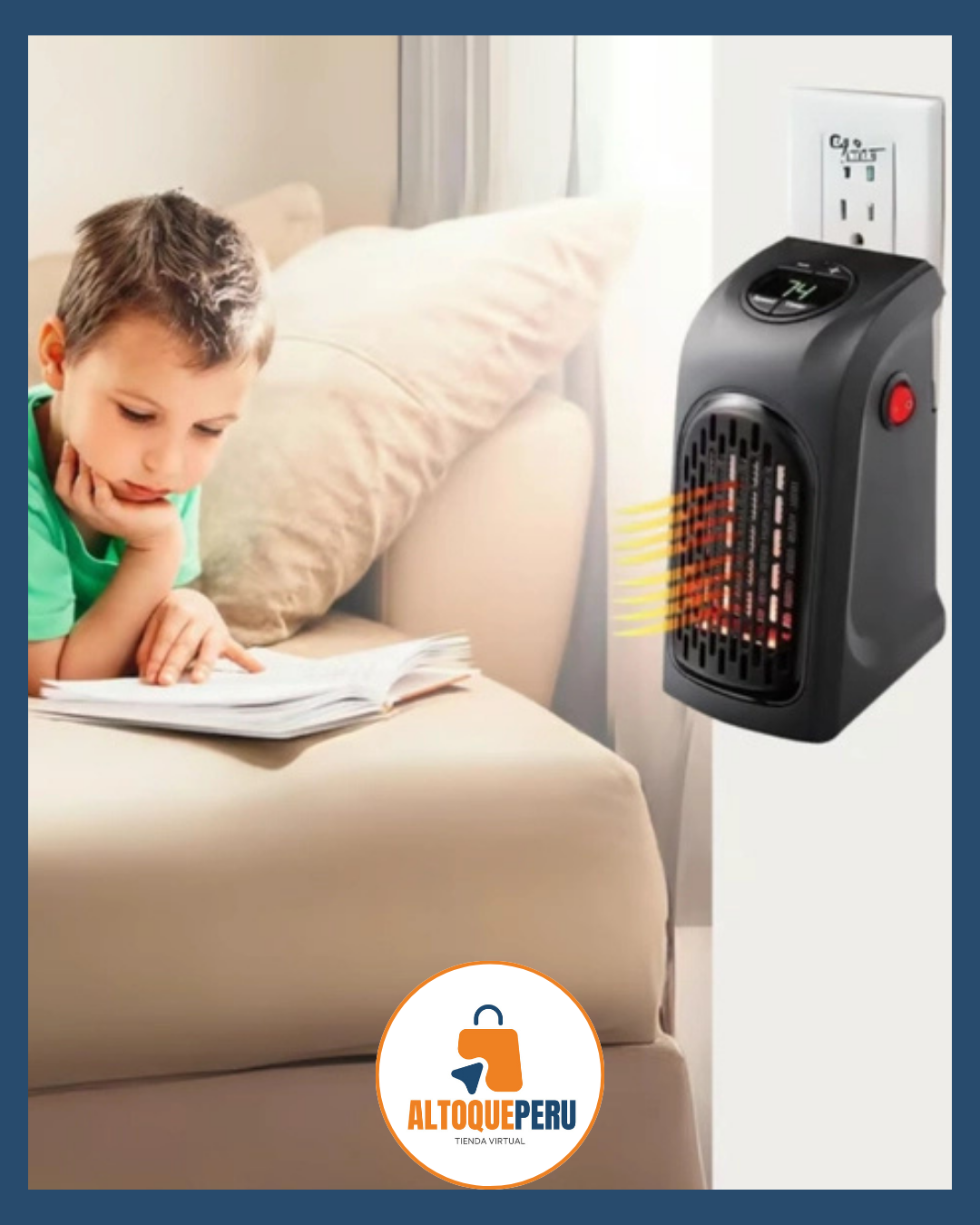 CALEFACTOR ELÉCTRICO PORTÁTIL DE ALTA POTENCIA 400w