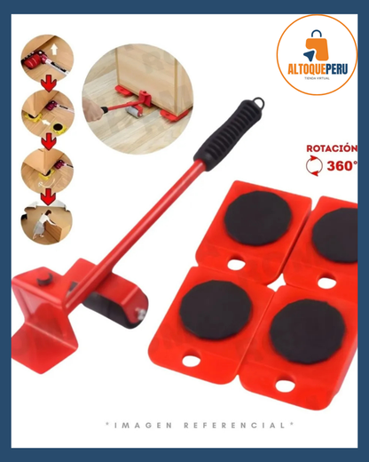 KIT ELEVADOR DE MUEBLES DE 5 PIEZAS