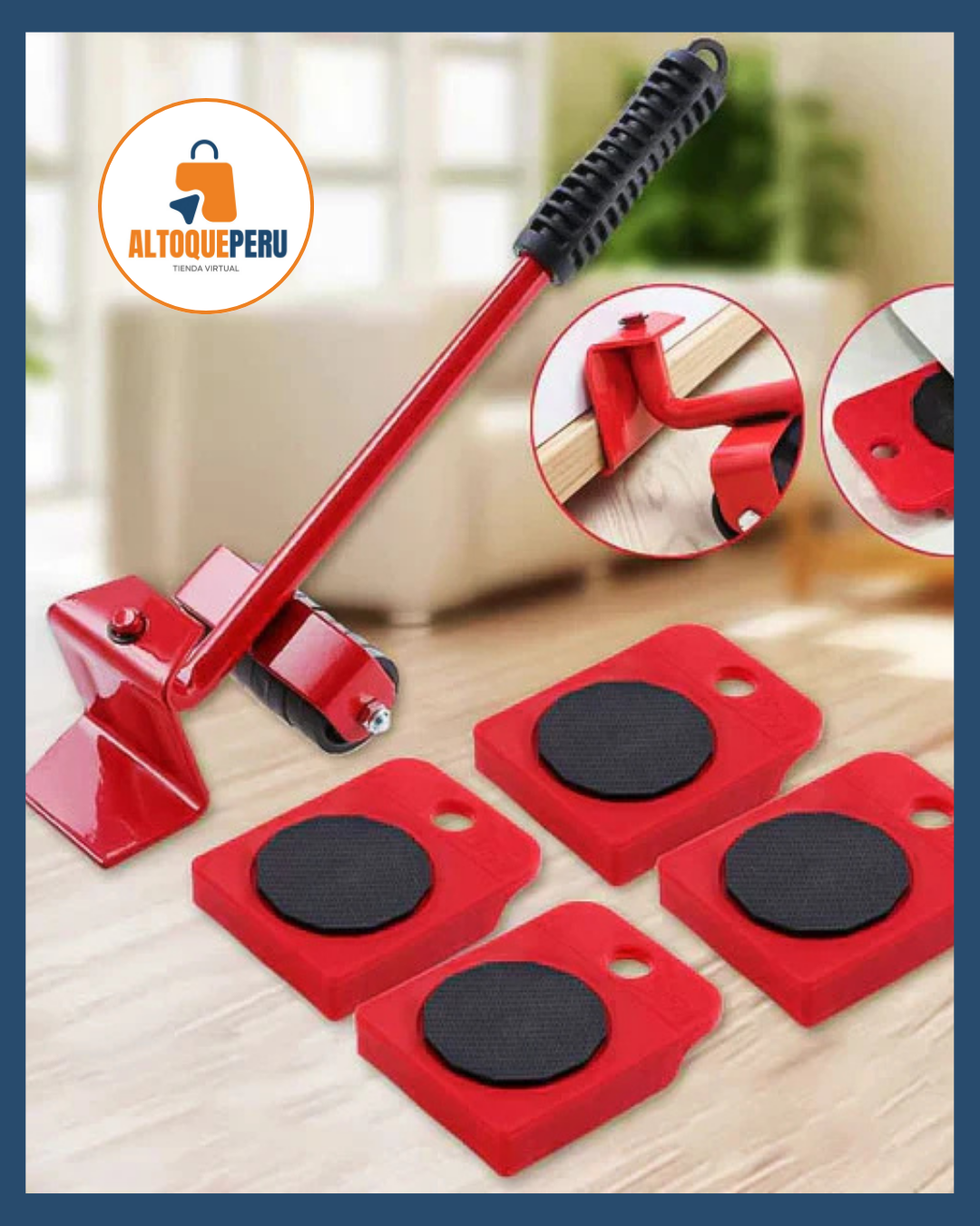 KIT ELEVADOR DE MUEBLES DE 5 PIEZAS