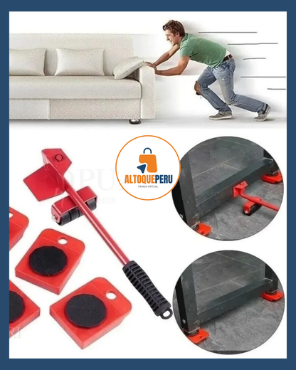 KIT ELEVADOR DE MUEBLES DE 5 PIEZAS