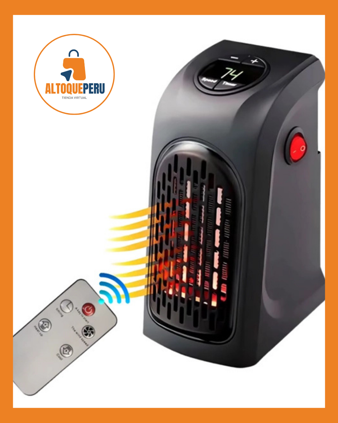 CALEFACTOR ELÉCTRICO PORTÁTIL DE ALTA POTENCIA 400w